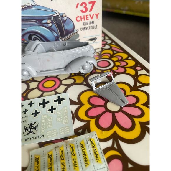 Palmer 1:32 '37 Chevy Custom Convertible Vintage Model Car Kit 252 39 - Picture 13 of 16
